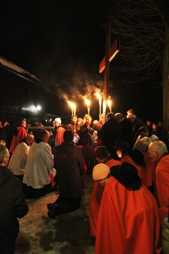 Krzyż i ikona Matki Bożej w Szczyrku