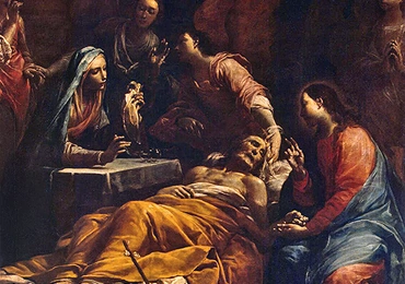 Giovanni Battista Crespi „Śmierć św. Józefa”  olej na płótnie, ok. 1712 Ermitaż, Sankt Petersburg