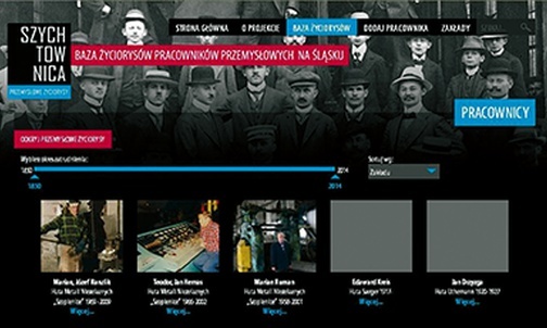 Strona internetowa ku czci pracowników śląskiego przemysłu