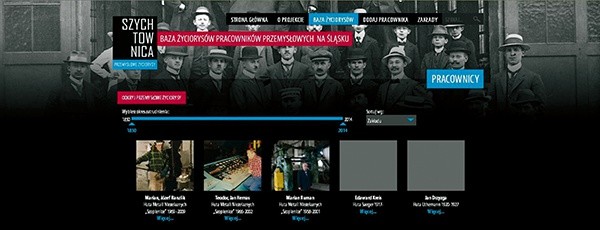 Strona internetowa ku czci pracowników śląskiego przemysłu