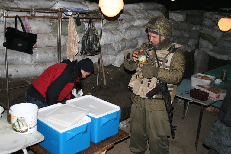 Obiad na pierwszej linii