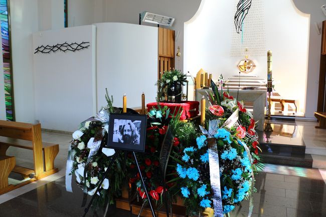 Pogrzeb artysty malarza Bolesława Szpechta