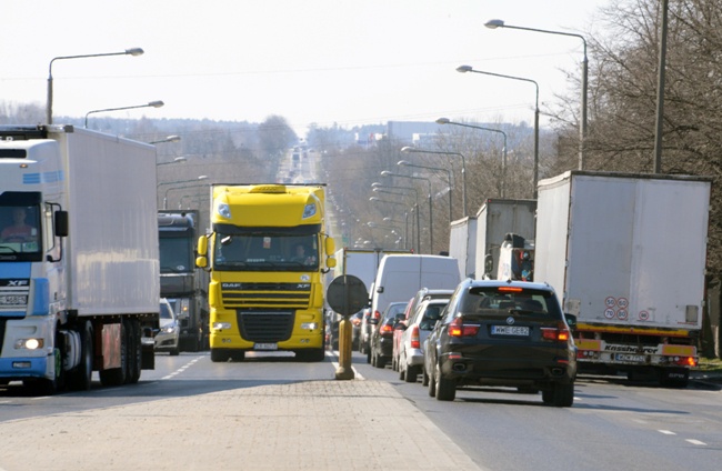 Protest transportowców w Radomiu