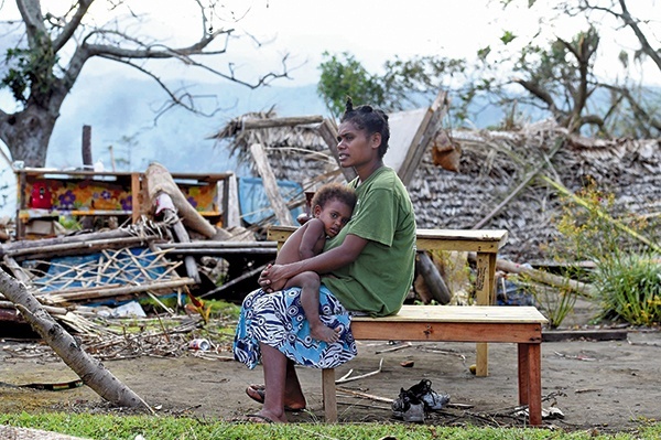 Cyklon Pam doszczętnie zniszczył większość wysp wchodzących w skład państwa Vanuatu  – jednego z najbiedniejszych krajów na świecie 