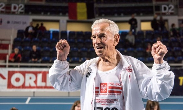 105-letni Polak przebiegł 60 m w 20 sekund