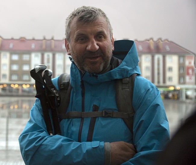 Marek Kamiński w drodze do Santiago de Compostela