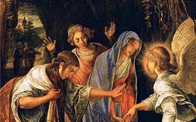 Adam Elsheimer „Trzy Marie przy pustym grobie”  olej na blasze, ok. 1603 Reńskie Muzeum Krajowe, Bonn