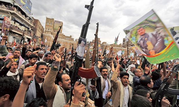 26 marca 2015 r. Demonstracja hutystów przeciwko Arabii Saudyjskiej