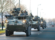 Strykery – pojazdy opancerzone, którymi dysponuje amerykańska piechota