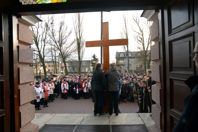 Powitanie symboli ŚDM w diecezji radomskiej