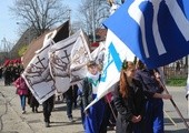 Krzyż w parafii franciszkańskiej w Gliwicach