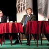  Temat Dekalogu w dyskusji podjęli (od lewej) prof. Antoni Cygan, dr Tomasz Kosiek i Krzysztof Lewandowski