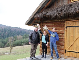 Pozytywnie zakręceni, od lewej Marcin Ogórek, Małgorzata Płonka i Wojciech Szczepanek