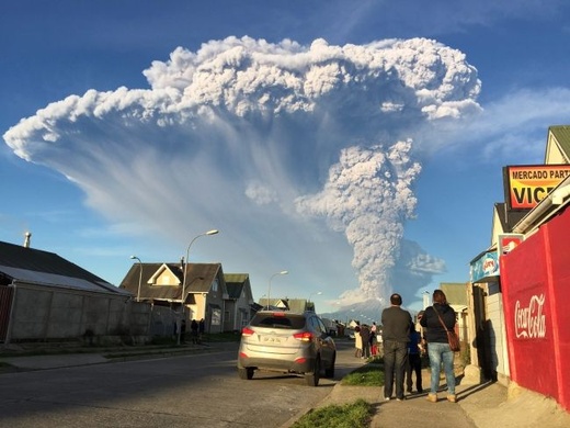 Erupcja wulkanu w Chile