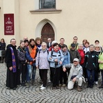 Pielgrzymi z Cieszyna w drodze do Łagiewnik