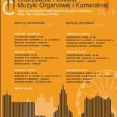 Chorzowski festiwal muzyki organowej i kameralnej, 25 kwiecień - 10 października