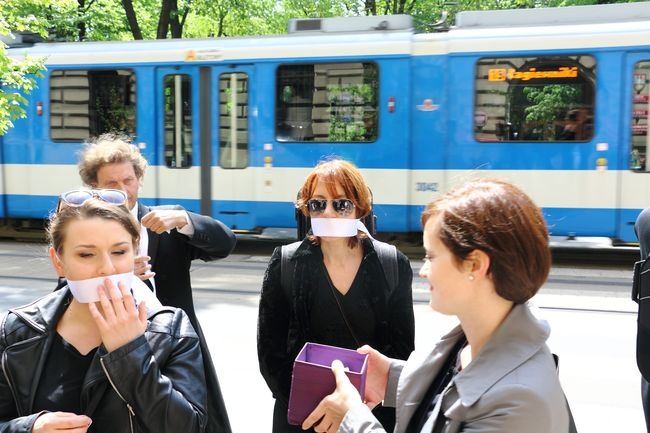 Niemy protest filharmoników krakowskich