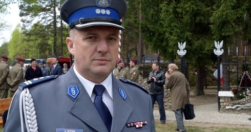 Inspektor Janusz Myga, komendant opoczyńskiej policji