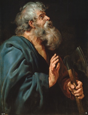 Peter Paul Rubens „Św. Maciej”  olej na desce, 1610–1612 Muzeum Prado, Madryt