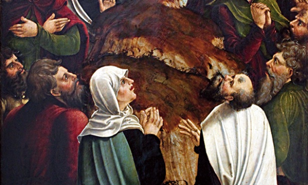 Mattheis Stöberl „Wniebowstąpienie”  tempera na desce, 1510–1515  Germańskie Muzeum Narodowe  Norymberga 