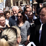 Andrzej Duda na proteście pielęgniarek