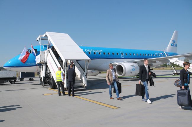 Inauguracja połączenia lotniczego Kraków-Amsterdam