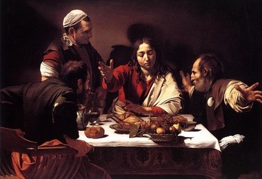  Wieczerza w Emaus, 1601 National Galery, Londyn Michelangelo Merisi da Caravaggio (1571–1610)