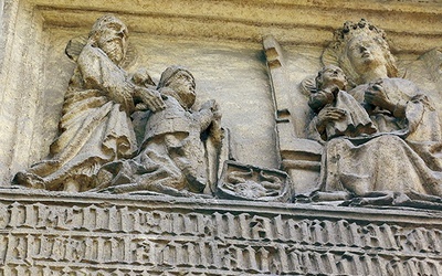   Najstarszy wizerunek Jana Długosza (klęczy drugi od lewej) zachował się na tablicy erekcyjnej Domu Psałterzystów na Wawelu  z 1480 r. (obecnie wmurowana  w ścianę Domu Długosza)