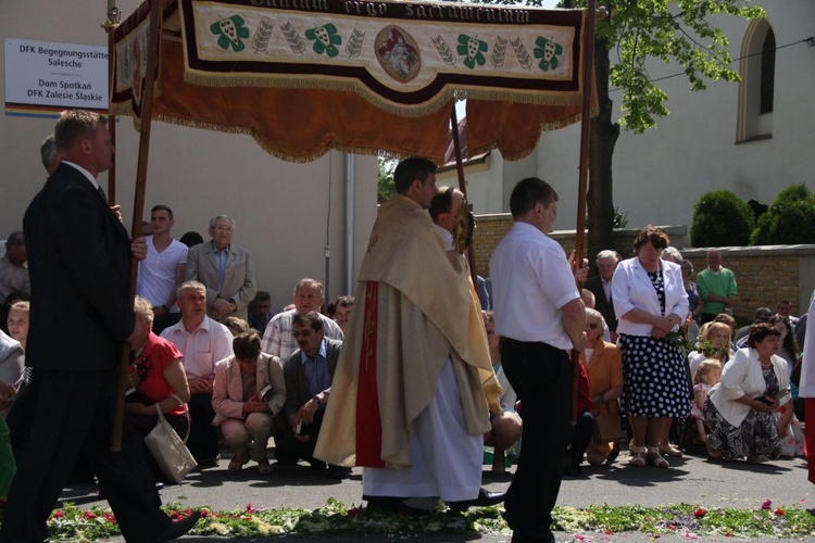 Procesja Bożego Ciała w Zalesiu Śląskim