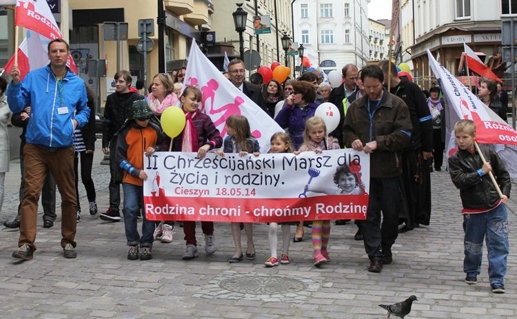 Po raz trzeci ulicami Cieszyna przejdzie Marsz dla Życia i Rodziny