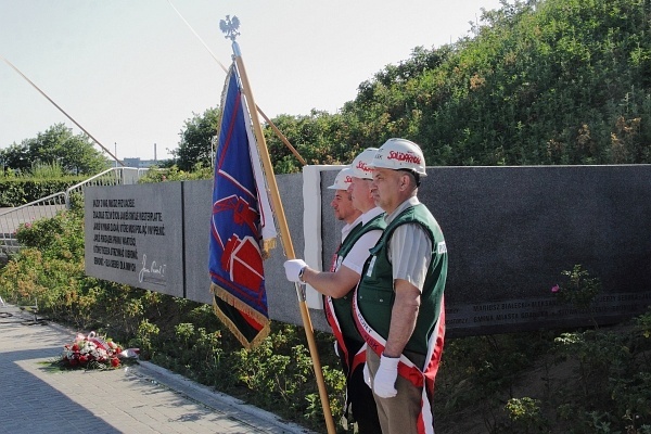 Poświęcenie tablicy na Westerplatte