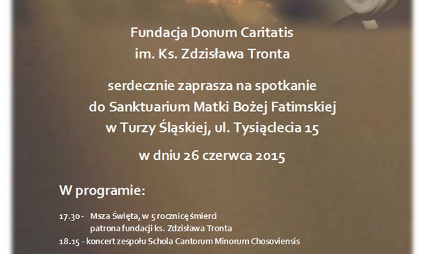 Msza św. w 5. rocznicę śmierci ks. Zdzisława Tronta, Turza Śl., 26 czerwca