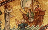 Apostołowie, św. Piotr i Chrystus chodzący po wodzie