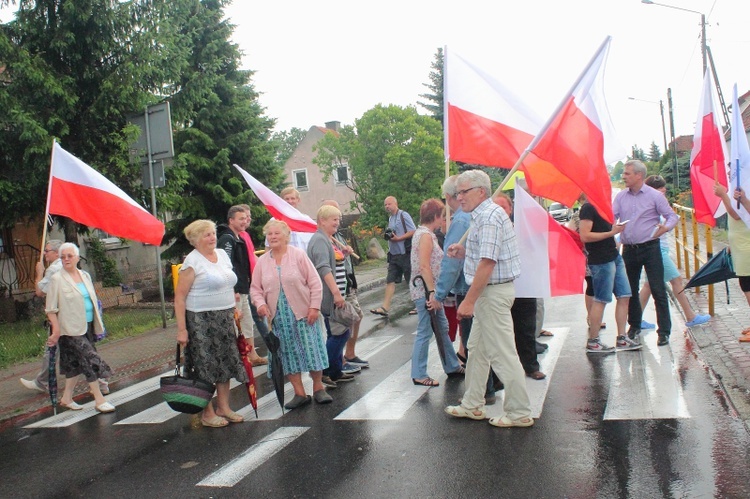 Blokada DK 16 w Marcinkowie