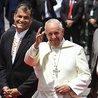 Papież FGranciszek i prezydent Ekwadoru, Rafael Correa