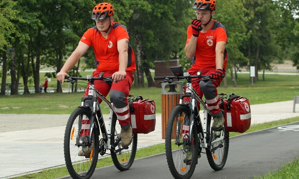 Rowerowy patrol ratowniczy