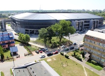 Nowy stadion w Tychach - z zewnątrz