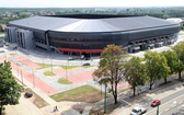 Nowy stadion w Tychach - z zewnątrz