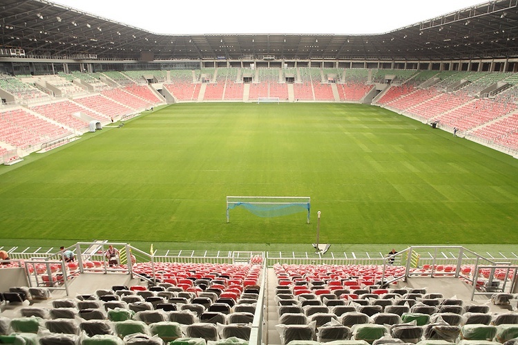 Nowy Stadion w Tychach - w środku