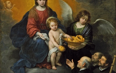 Bartolomé Esteban Murillo „Dzieciątko Jezus rozdające chleb” olej na płótnie, 1678 Muzeum Sztuk Pięknych, Budapeszt