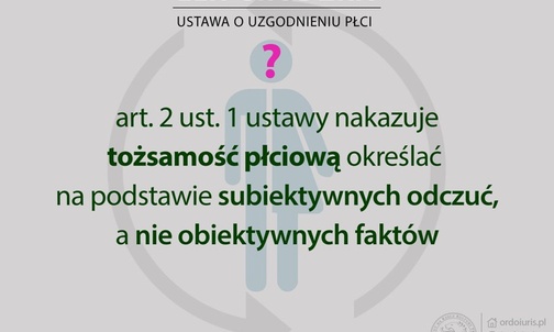 Skandaliczne zapisy ustawy o uzgodnieniu płci