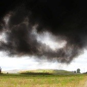 Czarne chmury nad Lubinem