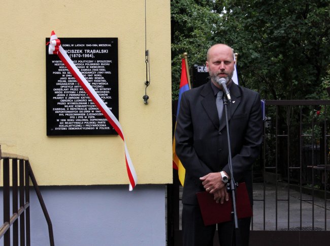 Tablica Franciszka Trąbalskiego w Zabrzu