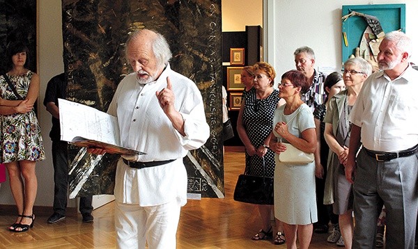  Profesor Werner Lubos jest pomysłodawcą plenerów i twórcą wystawy prezentowanej  w Nakle Śląskim