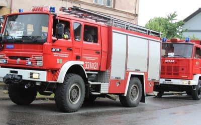 Pożar w Mesznej ugasiło 12 strażackich zastępów