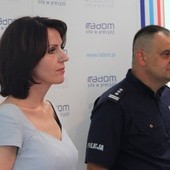 Anna Białkowska, wiceprezydent Radomia, i Karol Szwalbe, komendant miejski policji w Radomiu