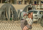 Jeden z obozów  dla syryjskich uchodźców na obrzeżach tureckiego  miasta Suruç