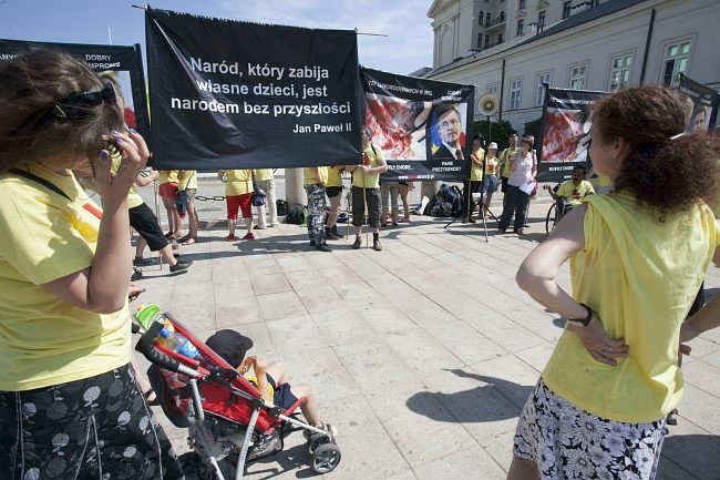 Pikieta na koniec prezydentury