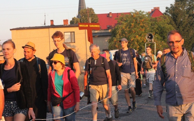 Z Borek Wielkich w stronę lasu za Dąbrową