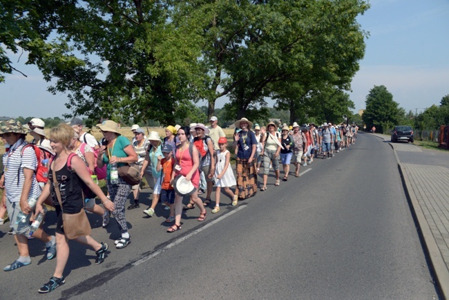 Opoczyńska kolumna pieszej pielgrzymki diecezji radomskiej